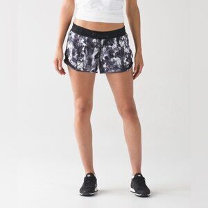 Lululemon Hotty Hot Short Mini Obscured Black Dusty Mauve Size 10